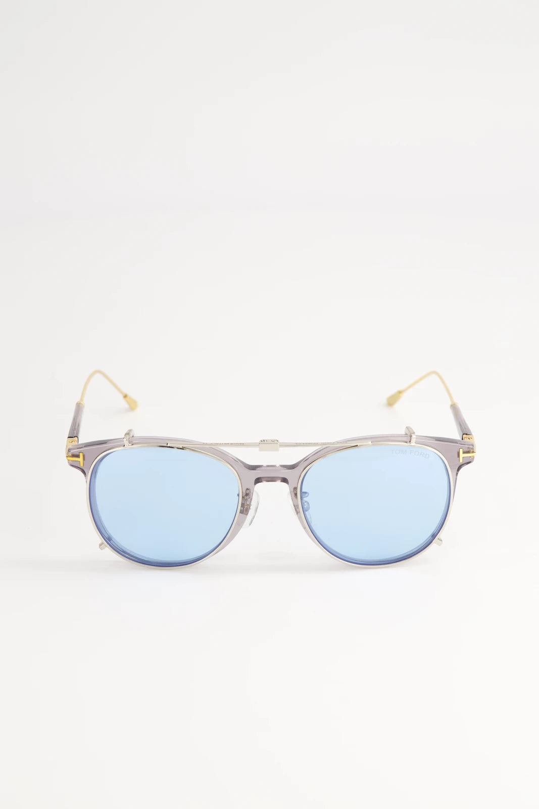 Lentes de Armazón Tom Ford FT5644 Doble Montura Transparent Grey