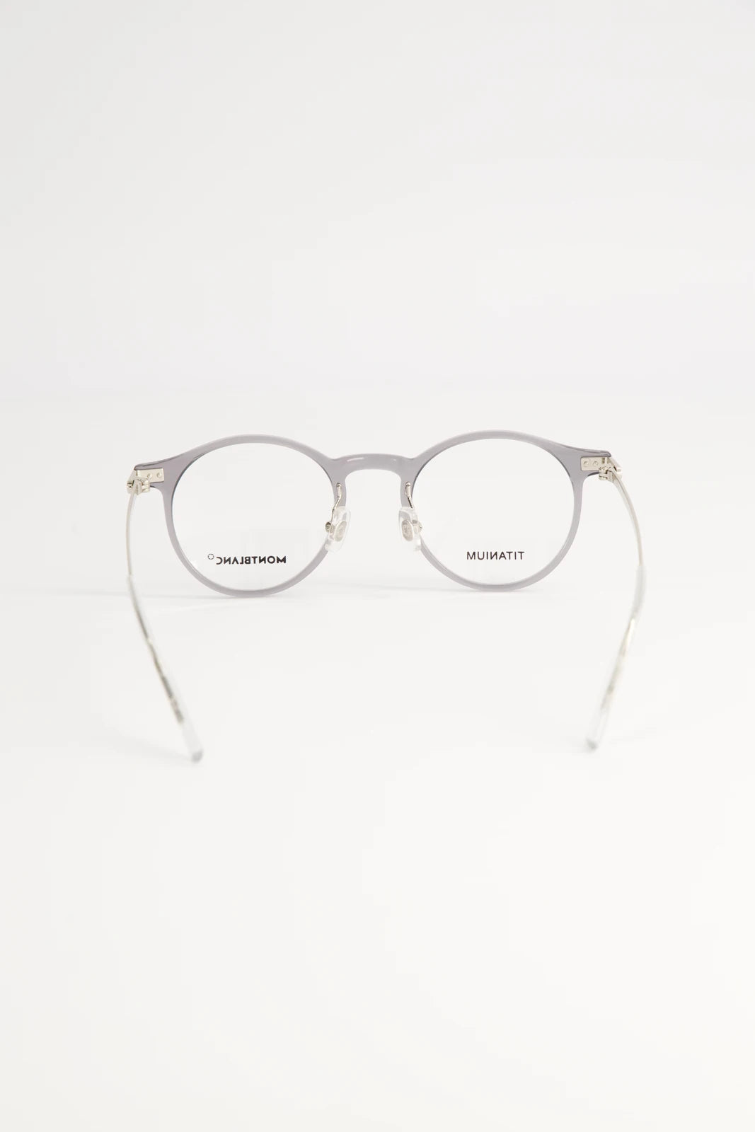 Lentes de Armazón Montblanc MB0426O Transparent Titanium