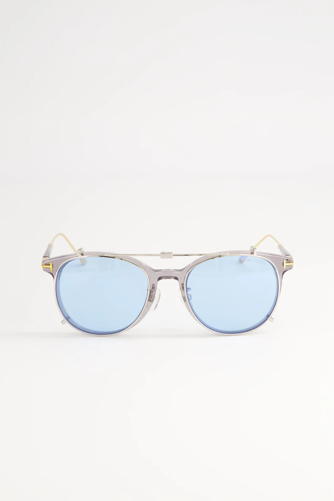 Lentes de Armazón Tom Ford FT5644 Doble Montura Transparent Grey