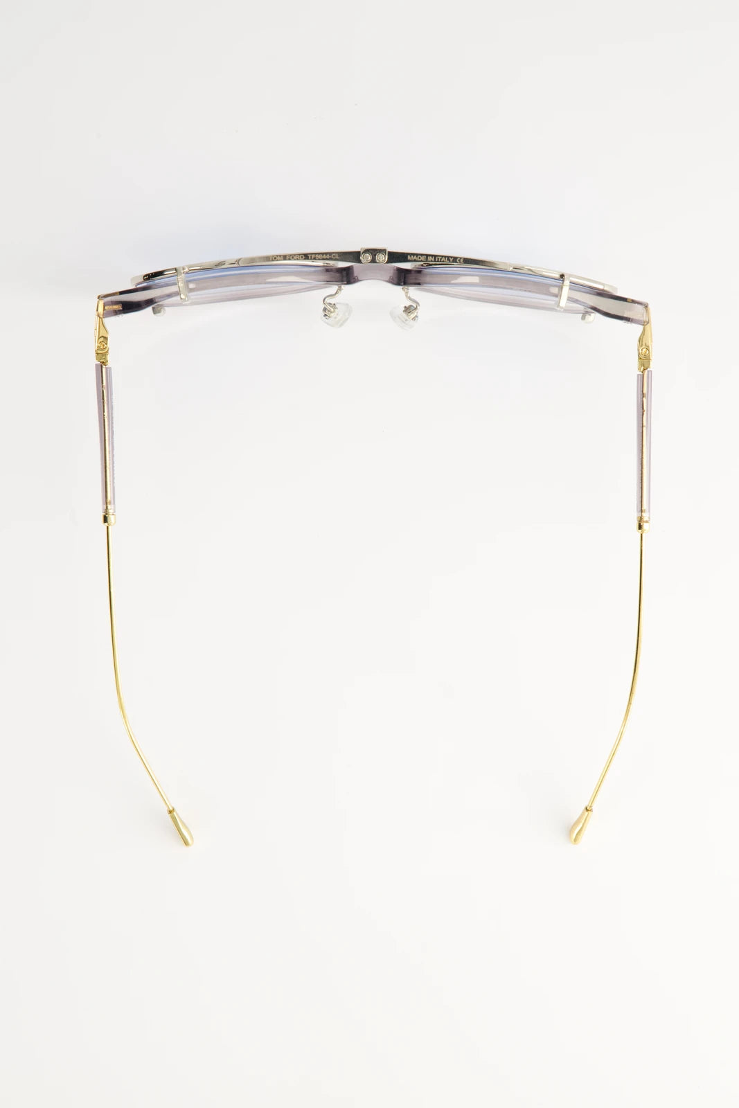 Lentes de Armazón Tom Ford FT5644 Doble Montura Transparent Grey