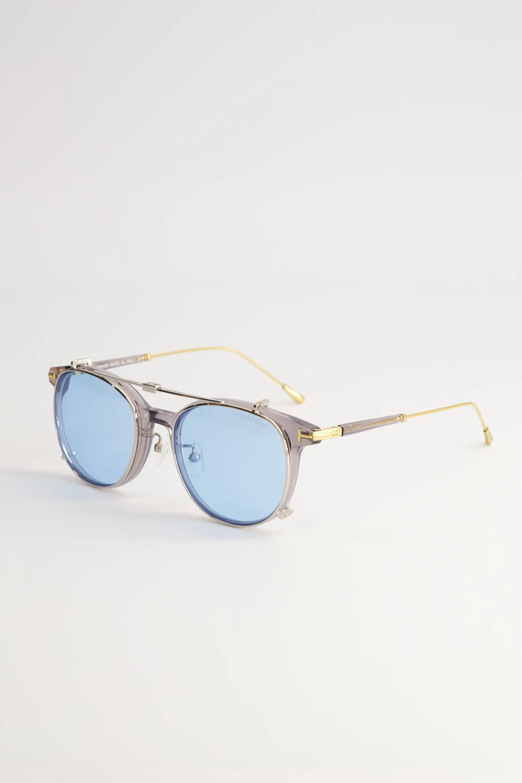 Lentes de Armazón Tom Ford FT5644 Doble Montura Transparent Grey