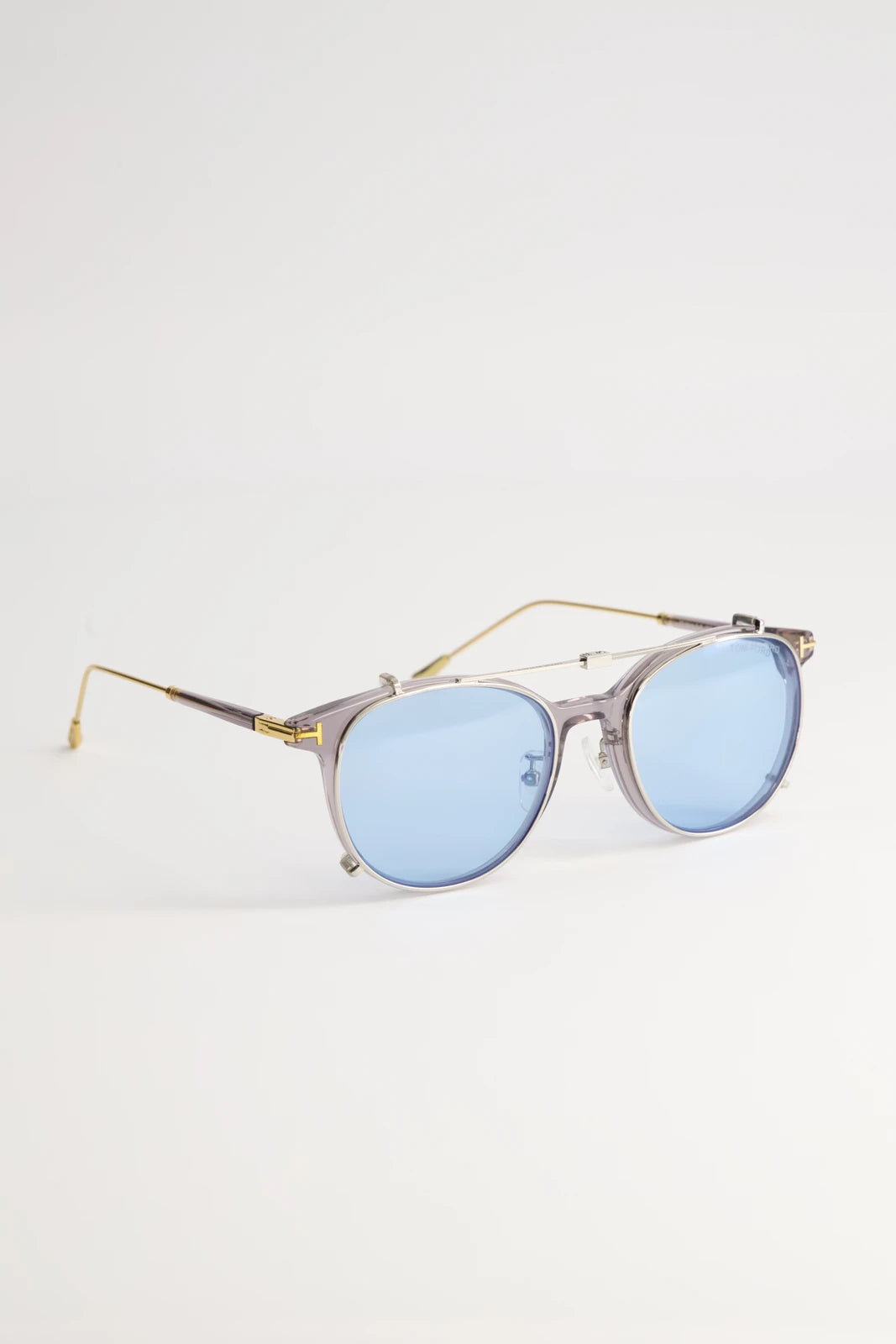 Lentes de Armazón Tom Ford FT5644 Doble Montura Transparent Grey